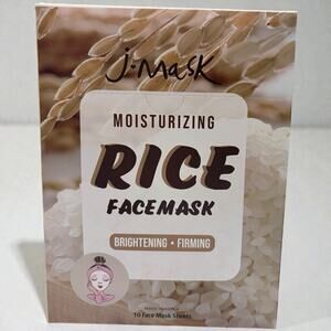 JLASH J Mask Rice Face Mask - Brightening & Firming Box Of 10